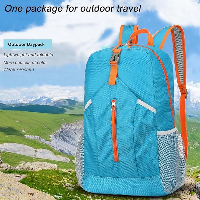 25L Hiking Backpack Foldable Sports Daypack Camping Collapsible Bag Water - Image 4
