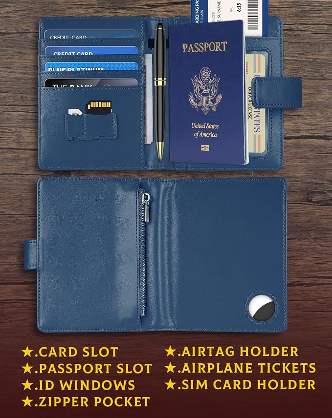 Passport Holder Wallet Cover Case - Image 4