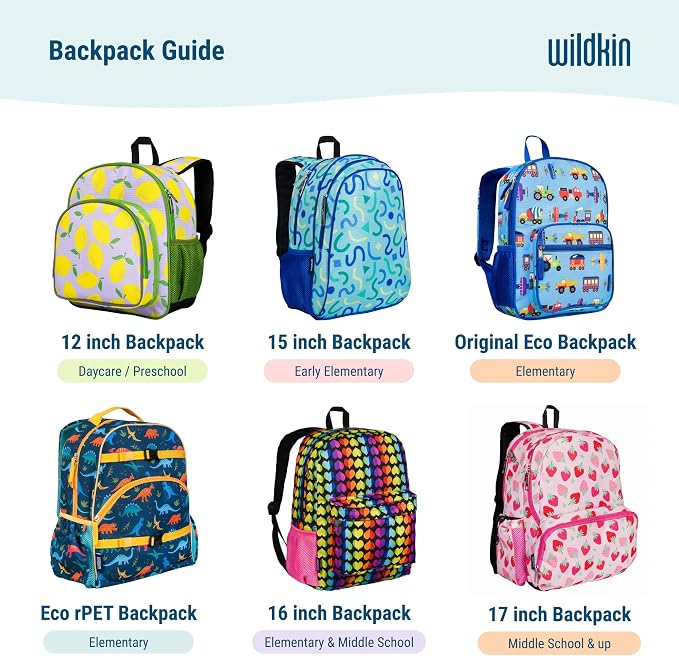 Wildkin 12-inch Kids Backpack – Padded, Adjustable, and Trucks - Image 8