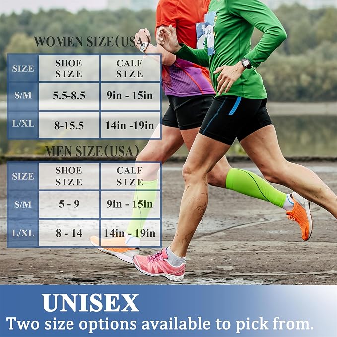 CHARMKING Compression Socks for Women & Men Circulation 15-20 mmHg is Best - Image 6