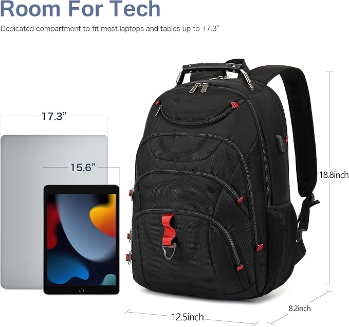 Boavan Laptop Backpack for men, 17.3 inch Laptop Bag - Image 2