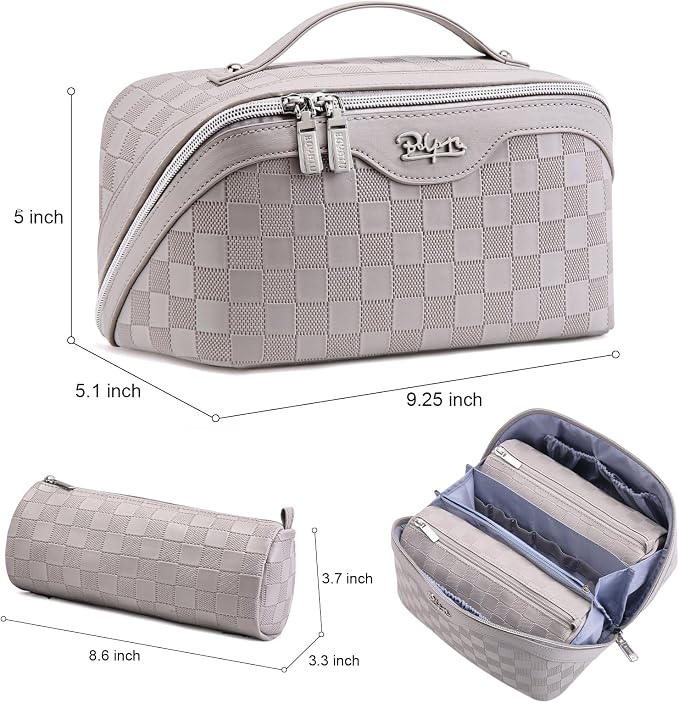 Travel Makeup Bag Organizer Cosmetic Bag: 3 Pcs Set Make up Bags - Image 8