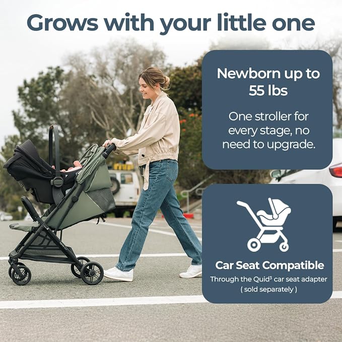 Inglesina Quid³ Stroller, Planet Green - Image 2