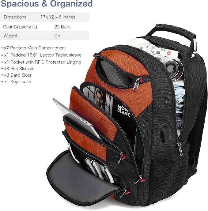 Boavan Laptop Backpack for men, 15.6 inch Laptop Bag - Image 2