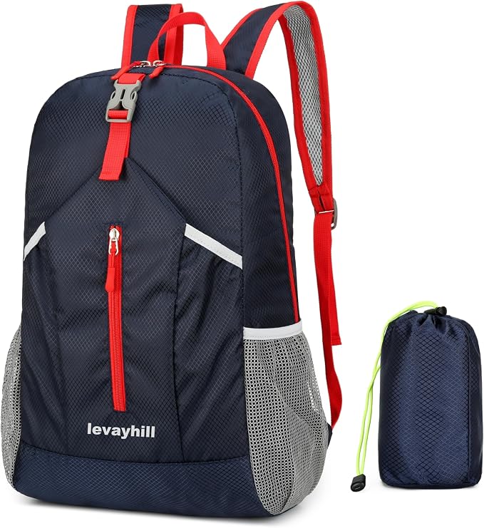 25L Hiking Backpack Foldable Sports Daypack Camping Collapsible Bag Water by Levayhill
