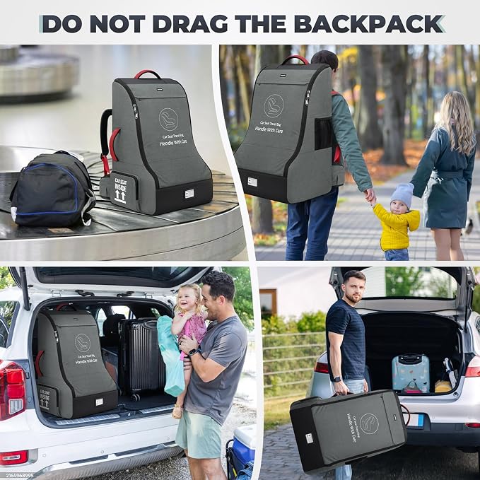 RAINSMORE Padded Car Seat Travel Bag - Image 7