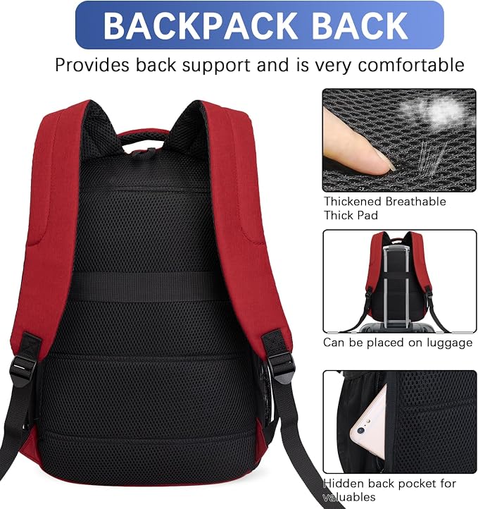 LARIPOP Travel Laptop Backpack, 15.6 Inch Business Laptop backpack - Image 4