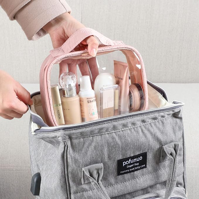 PACKISM TSA Approved Toiletry Bag, 3 Pack Clear Makeup Bags - Image 6