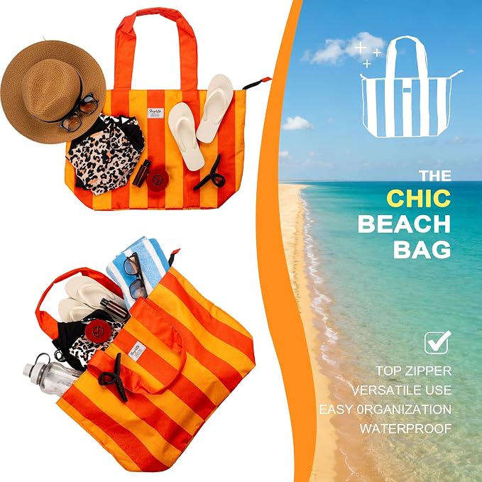 Beach Bags Waterproof Sandproof, XL Large Pool Tote Bag - Image 7