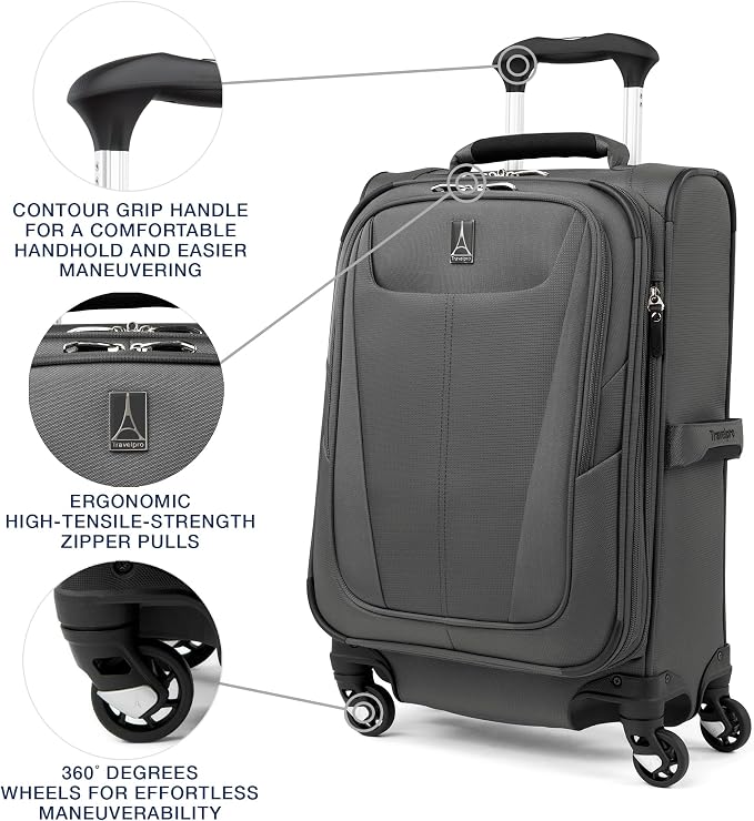 Travelpro Maxlite 5 Softside Expandable Carry on Luggage - Image 4