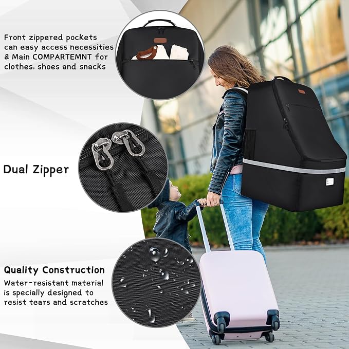 Car Seat Travel Bag, Padded Car Seats Backpack - Image 5