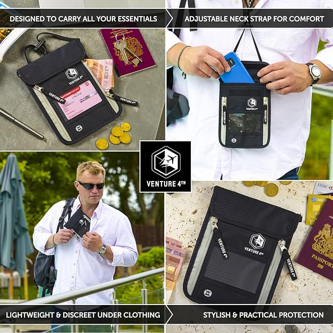 VENTURE 4TH Passport Holder Neck Wallet - Image 4