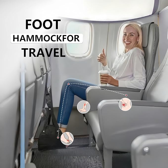 2-Piece Upgraded Aircraft Foot Hammock - Image 3