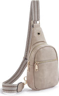 Telena Small Sling Bag for Women Leather Crossbody Fanny Packs Chest Bag for by Telena