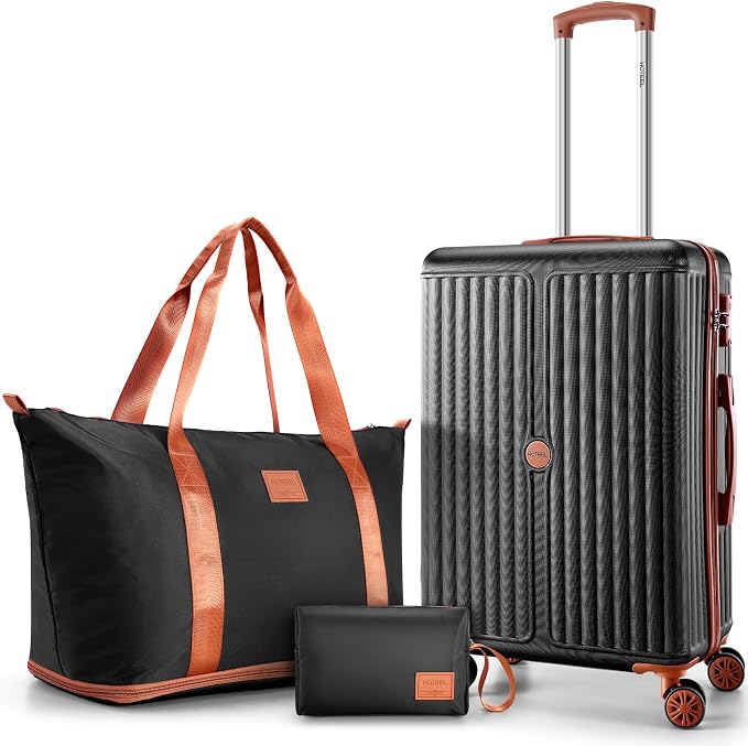 Hoteel 20Inch Luggage 3-piece Set, 360° Universal Suitcases by HOTEEL