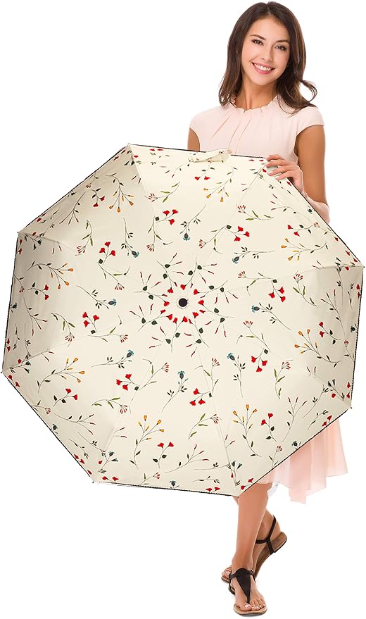 Cuby UV Sun Umbrella Compact Folding Umbrella lightweight Portable Manual - Image 5