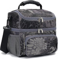 FlowFly Double Layer Cooler Insulated Lunch Bag Adult Lunch Box Large Tote Bag by FlowFly