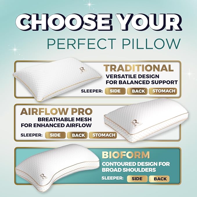 Royal Therapy King Memory Foam Pillow, Adjustable Shredded Odor-Free Pillow - Image 7