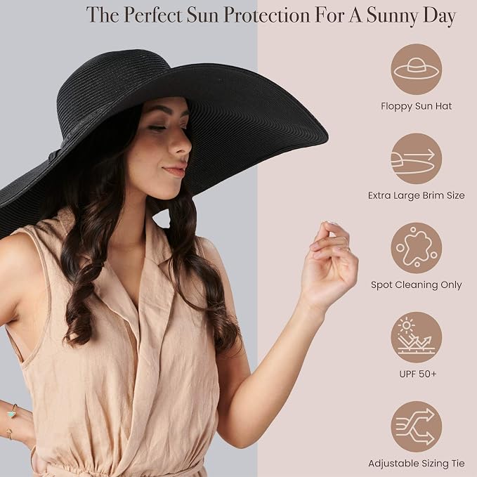 San Diego Hat Company Women's Ultrabraid X-Large Brim Hat, Adjustable Sun Hat - Image 7