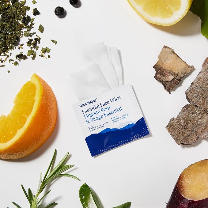 Ursa Major Essential Face Wipes | Natural, Biodegradable, Cruelty-Free | Cleanse - Image 7