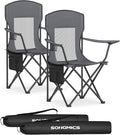 SONGMICS Breathable Camping Chairs, Foldable Outdoor Chairs Set of 2, High Back by SONGMICSbySONGMICSHOME