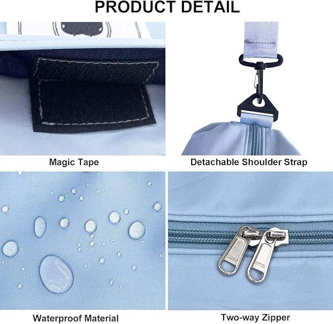 Travel Duffle Bag, Waterproof Sport Tote Gym Bag - Image 5