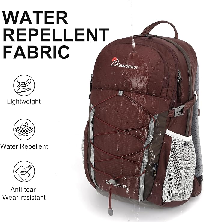 MOUNTAINTOP 25L/40L Hiking Backpack, Lightweight Travel Backpack - Image 4