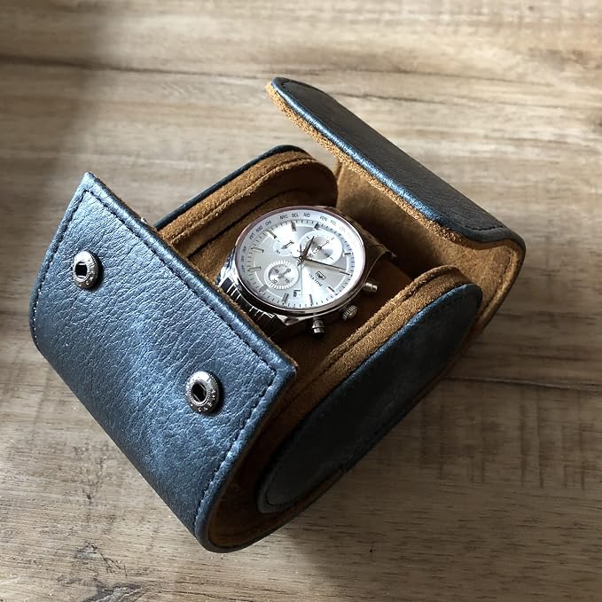 Longjet Watch Roll Travel Case for Men Portable Watches Organizer Box - Image 7