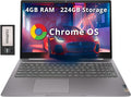 Lenovo Ideapad 3 15.6" FHD Chromebook, Intel Celeron N4500, 4GB LPDDR4X by LENOVO