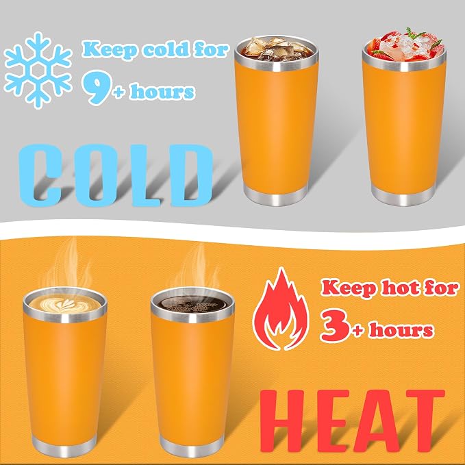 20 oz Tumbler with lid Double Wall Vacuum Insulated Tumblers Stainless Steel - Image 4