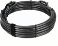 20 ft x 1/2" Heavy Duty Cut-Proof Security Cable | Flexible Vinyl-Coated by DAOSEC