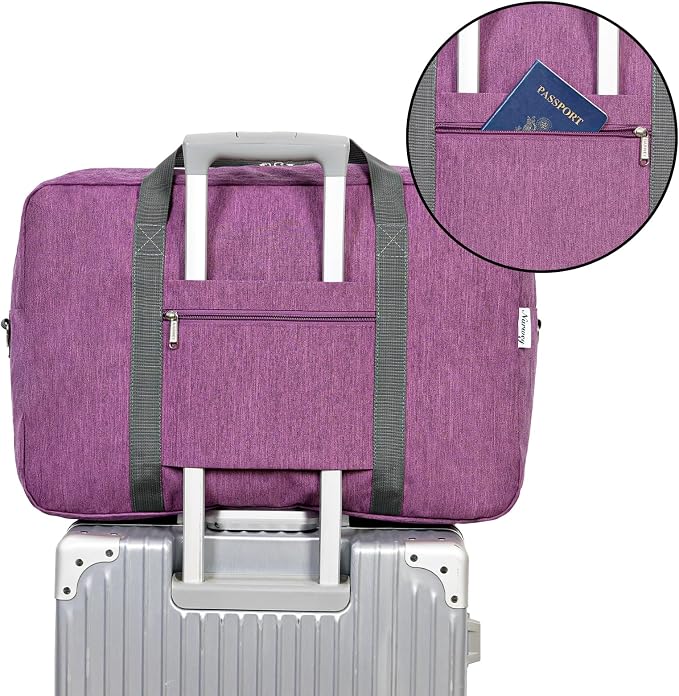 For United Airlines Foldable Carry on Bag 22x14x9 Travel Duffel Bag Packable - Image 5