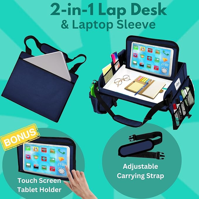 Travel Lap Desk, Travel Tray, Portable Lapdesk - Image 2