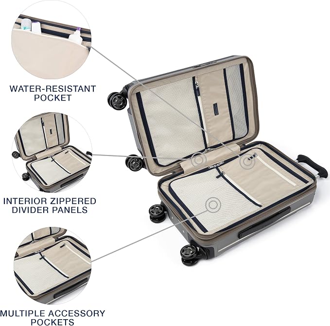 Travelpro Platinum Elite Hardside Expandable Carry on Luggage, 8 Wheel Spinner - Image 5