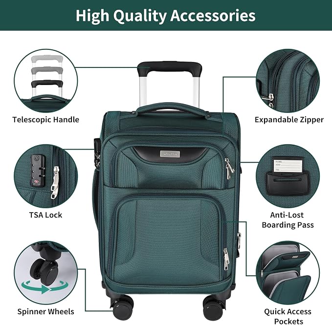 3-Piece Softside Expandable Luggage Set - Image 7