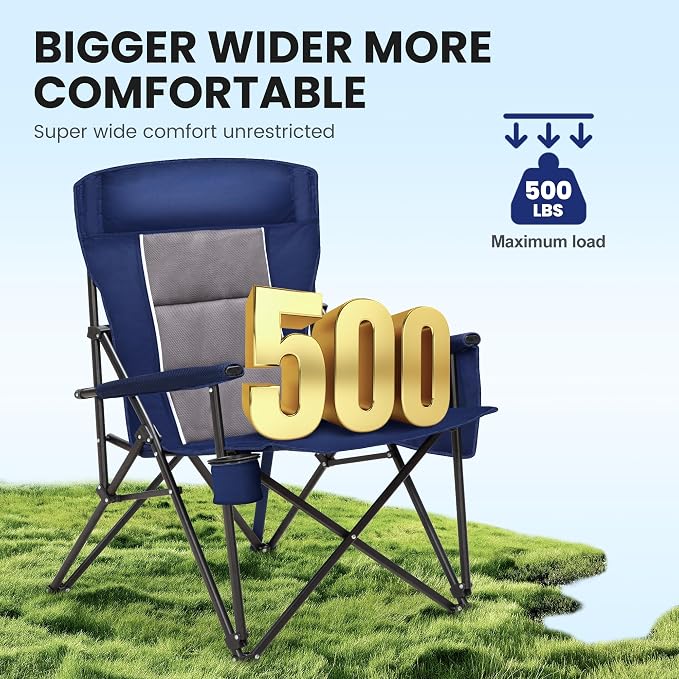 HIGH POINT SPORTS Oversized Camping Chairs - Image 3