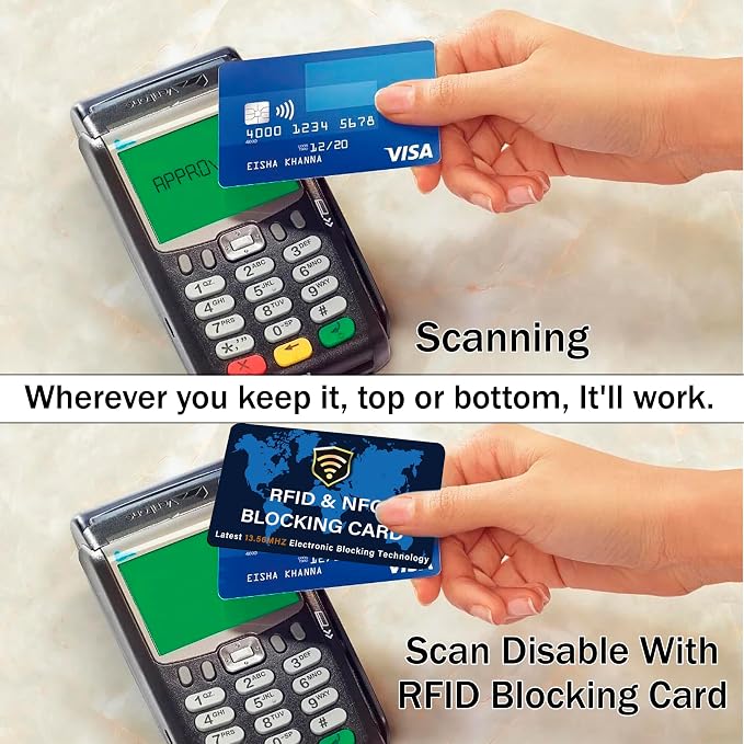 SaiTech IT 2 Pack RFID Blocking Card NFC Contactless Debit/Credit Card ATM - Image 5