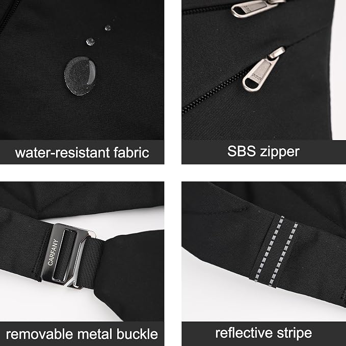 Light And Slim Crossbody Sling Bag Unisex Water Resistant Anti-Theft Shoulder - Image 4