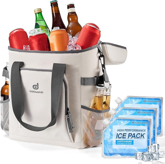 Odoland Cooler Backpack, 30 Cans Insulated Leak-Proof Cooler Bag - Image 2