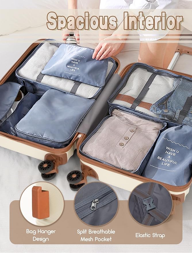Luggage Sets 5 Piece, Suitcases - Image 5