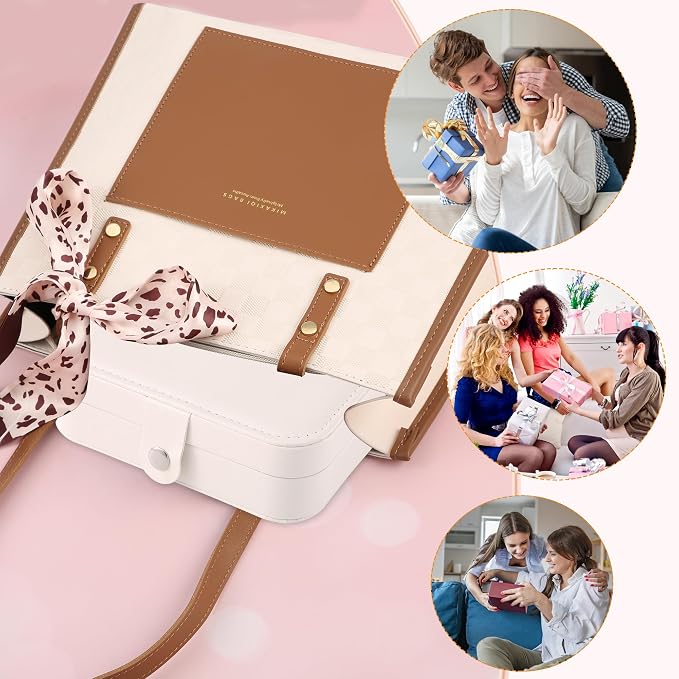 Travel Jewelry Box, PU leather Small Jewelry Organizer - Image 6