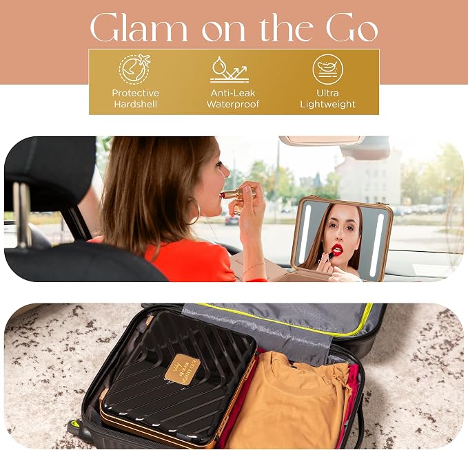 Lighted Makeup Case with Mirror - Image 7