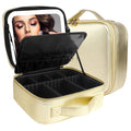 MOMIRA Makeup Bag with Mirror and Light Travel Makeup Train Case Cosmetic Bag by MOMIRA