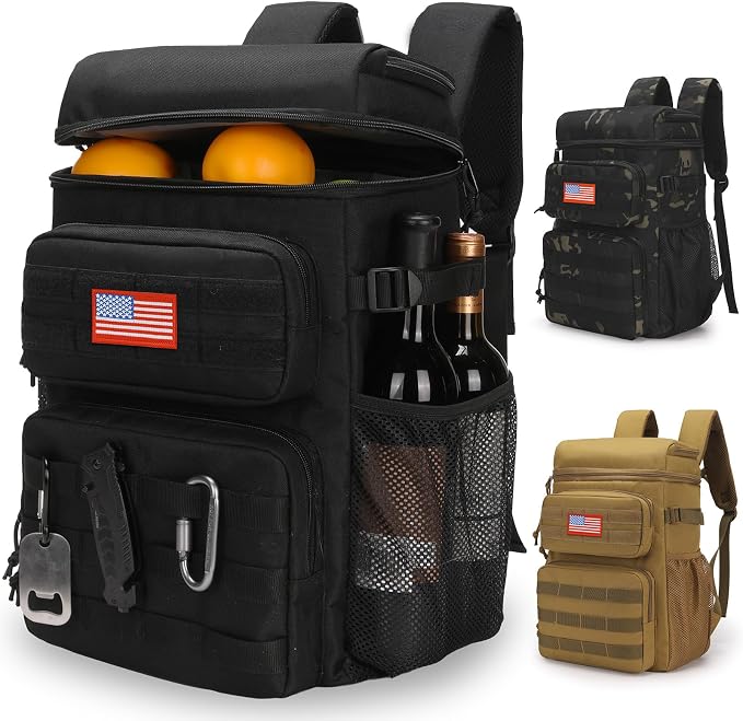 Tactical Backpack Cooler, Soft Lightweight Leakproof Cooler Backpack, Insulated by ATRIPACK