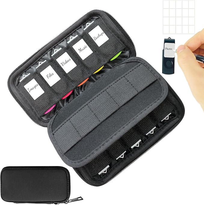 JBOS USB Flash Drive Case with 10 USB Drive Slots and 10 Memory Card Slots by JBOS