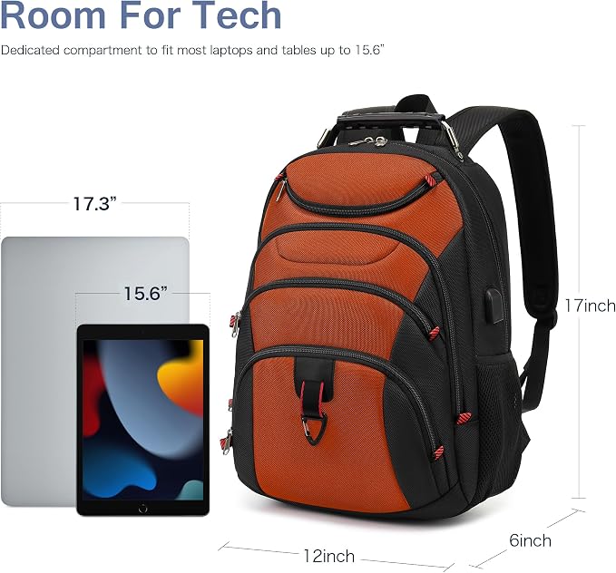 Boavan Laptop Backpack for men, 15.6 inch Laptop Bag - Image 6