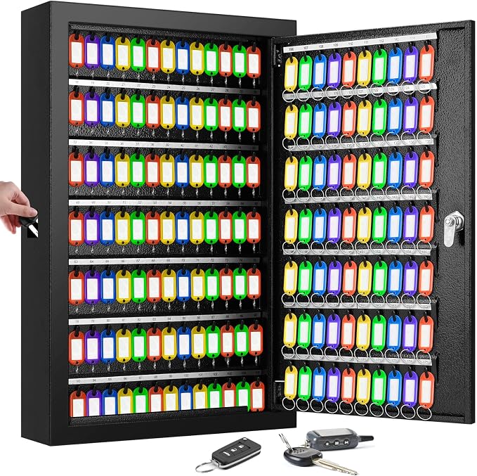 175 Keys Key Lock Box, Anti-Theft Key Cabinet by Oepmoc