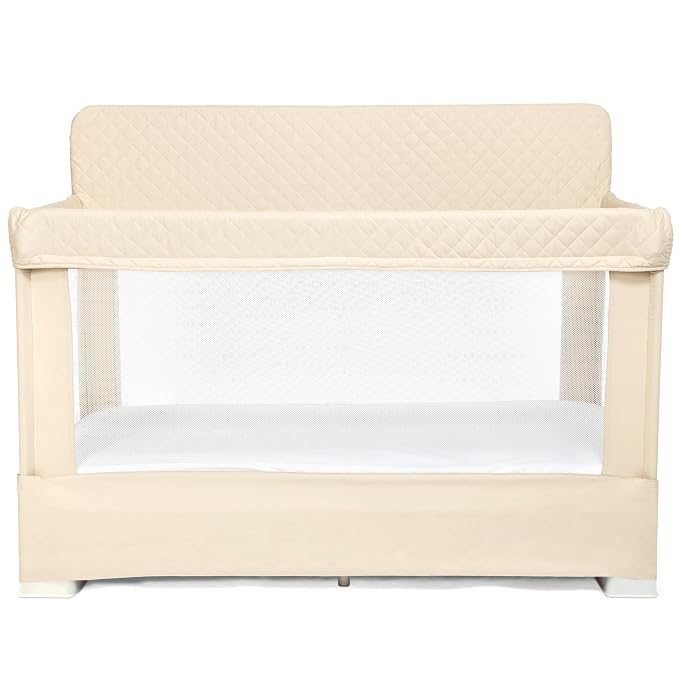 Baby Delight Lunaire Full Size Crib | Breathable Mesh Baby Crib | Tool-Free by BabyDelight