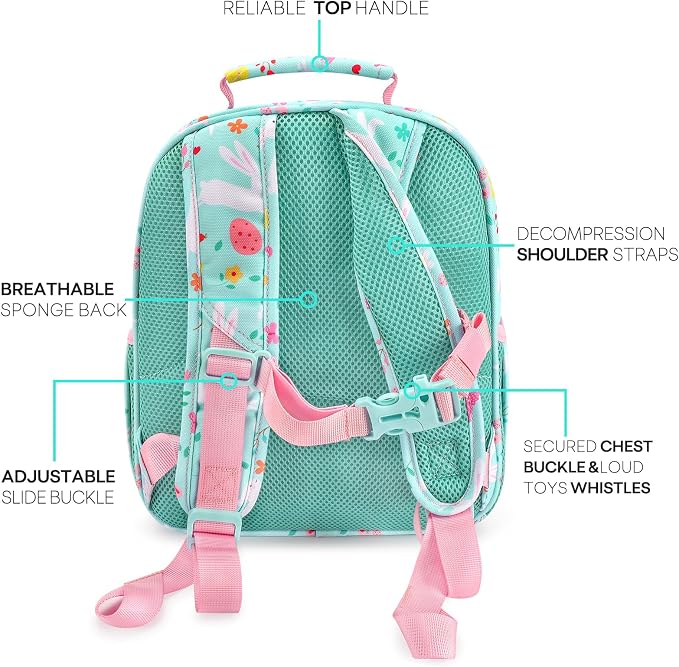 mibasies Toddler Backpack for Girls 2-4: Cute Kids Backpacks for Girls - Image 3