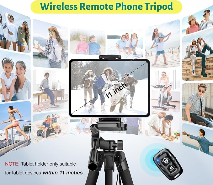JOILCAN Phone Tripod, Professional Aluminum Travel Tripods - Image 4